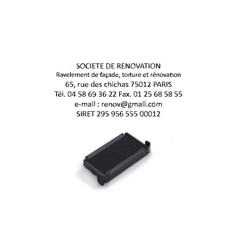 Empreinte tampon 4915 & encreur