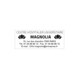 Tampon encreur entreprise 4913 5 lignes de texte — vue 2