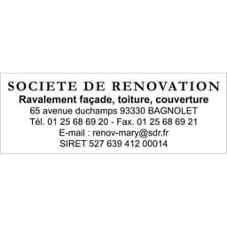 Tampon encreur 4915 6 lignes de texte — vue 2