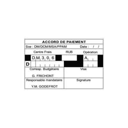 Tampon métal 5211 12 lignes ou logo — vue 2