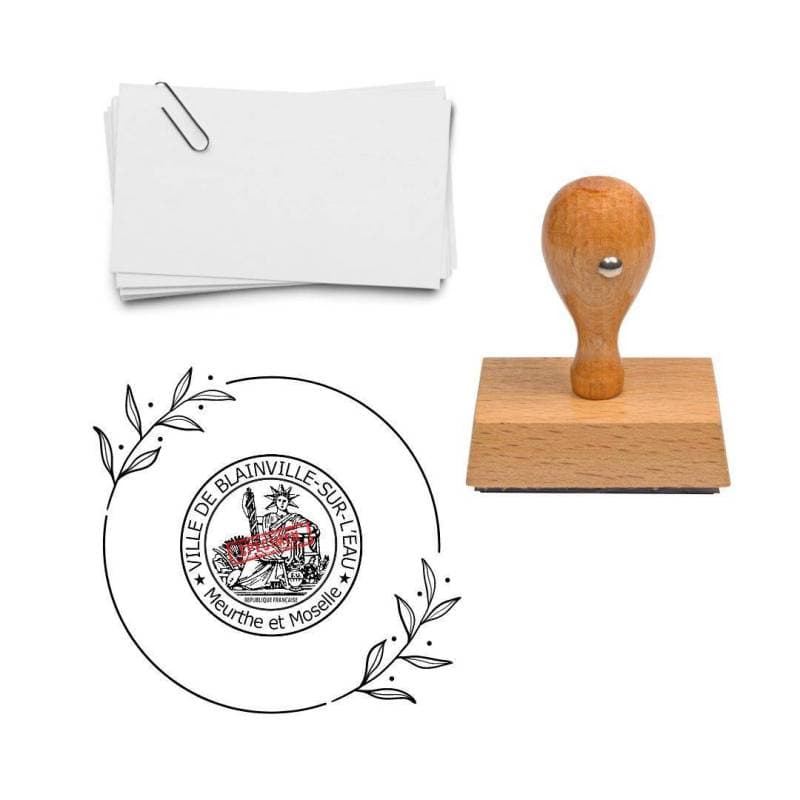 Tampon Marianne en bois — vue 1
