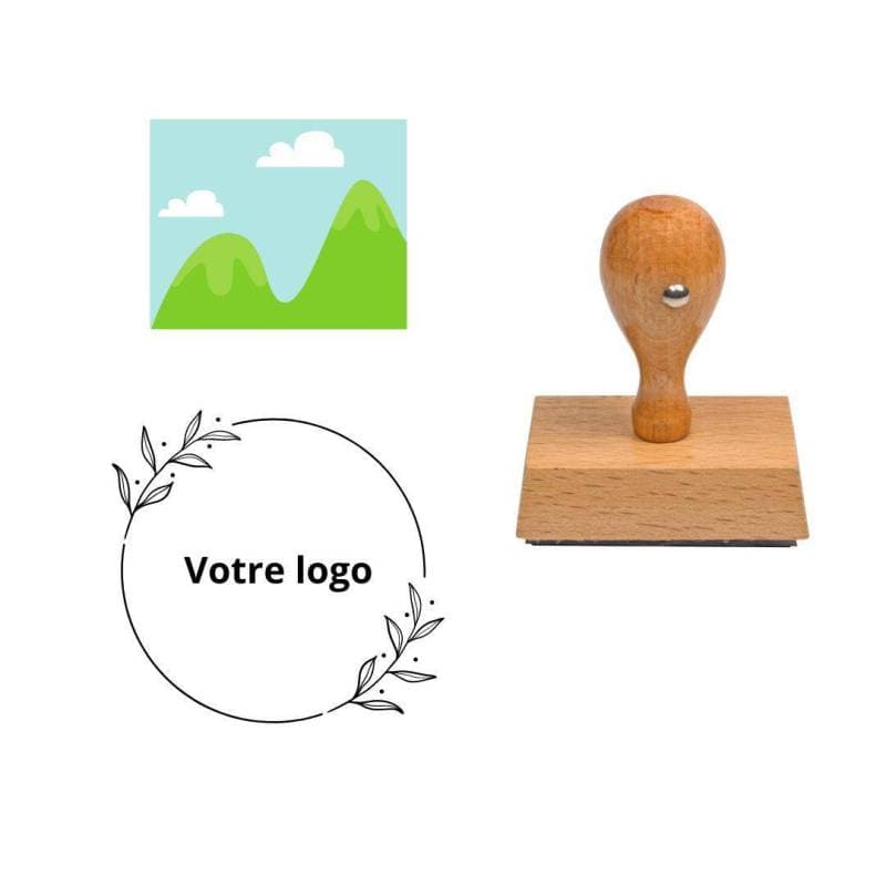 Tampon pour vos photos en bois à personnalisé