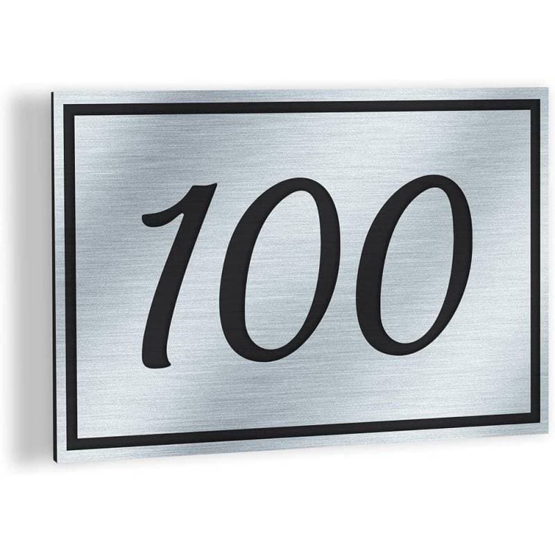 Plaque numéro maison aluminium — vue 1