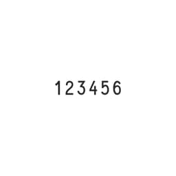 Numéroteur encrage séparé 1596 6 bandes en 9 mm — vue 2