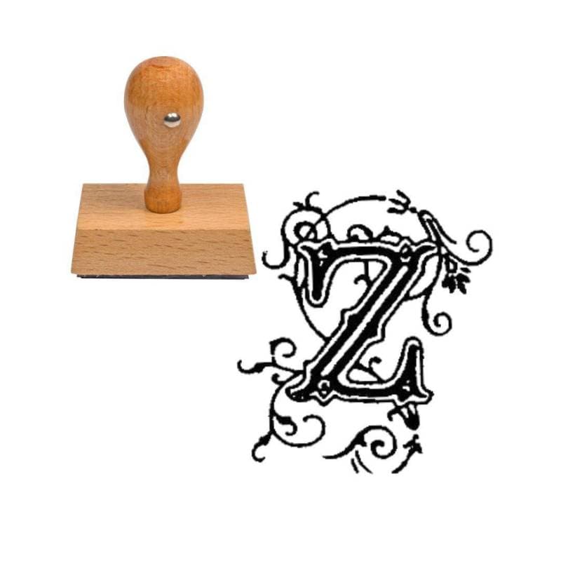 Tampon alphabet Z en bois — vue 1