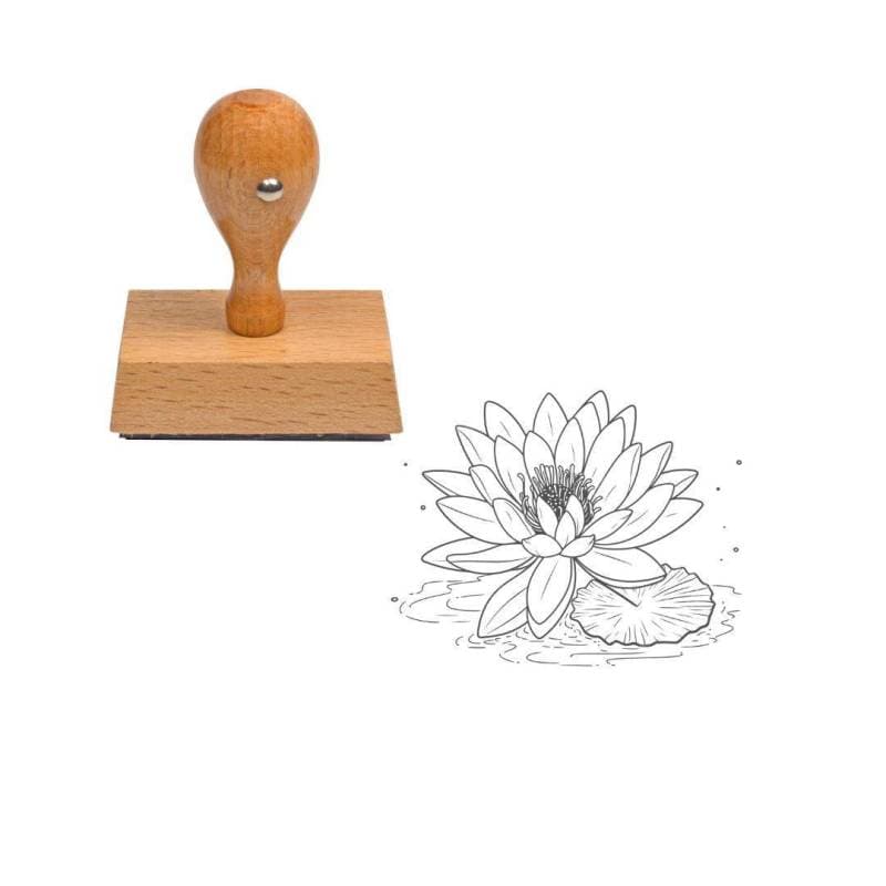 Tampon fleur nénuphar