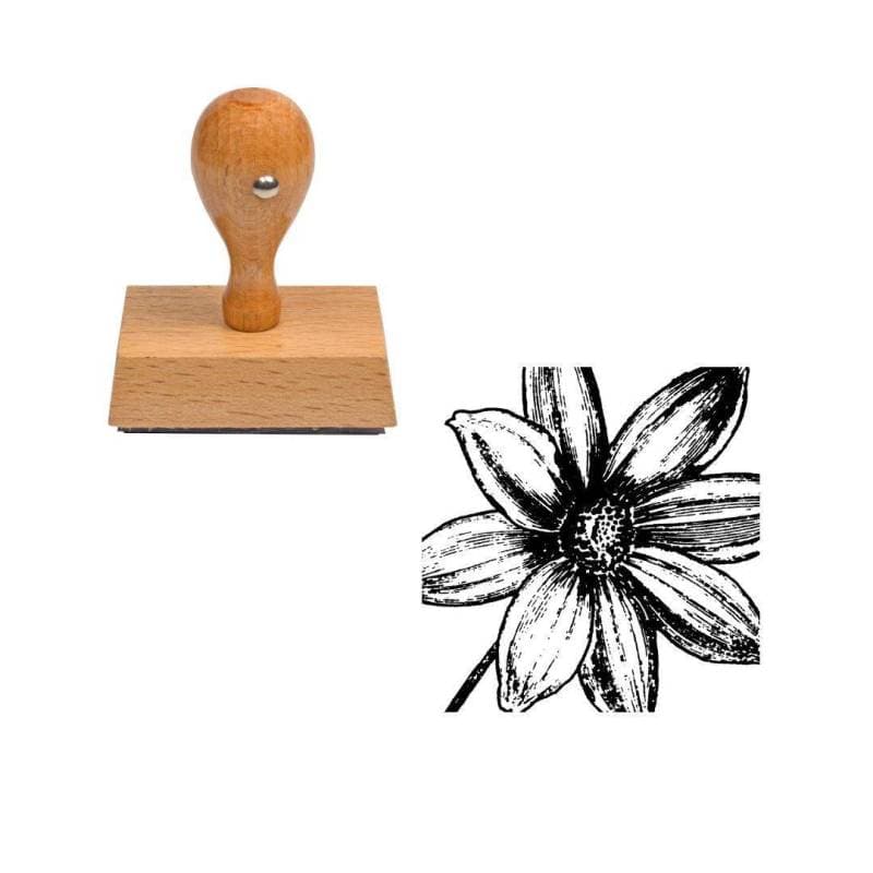 Tampon fleur ancienne — vue 1