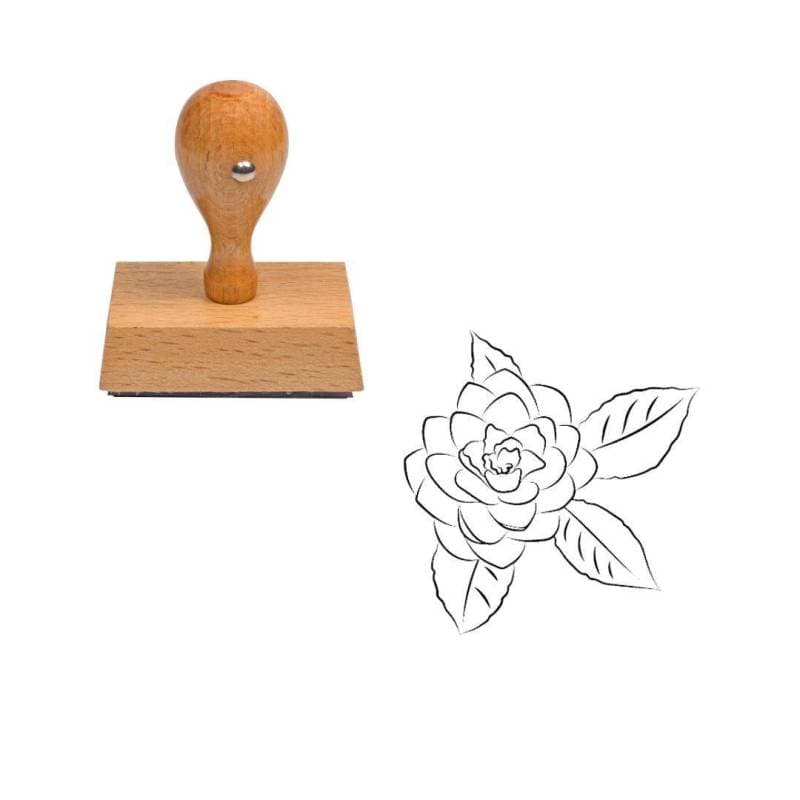Tampon fleur camelia — vue 1