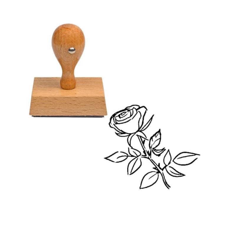 Tampon fleur rose — vue 1