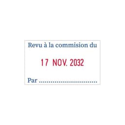Tampon dateur 5430 en 4 mm à personnaliser 2 lignes — vue 5