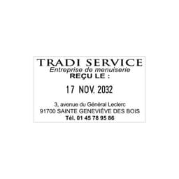 Tampon dateur 5460 en 4 mm à personnaliser 6 lignes — vue 4