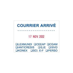 Tampon dateur 5480 en 4 mm à personnaliser 8 lignes — vue 3