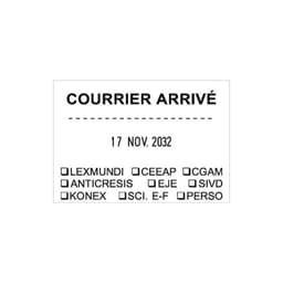 Tampon dateur 5480 en 4 mm à personnaliser 8 lignes — vue 2