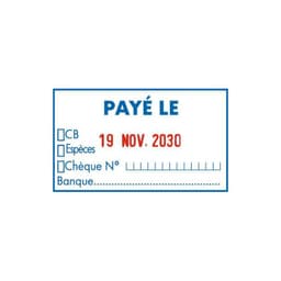 Tampon payé le OU reçu le — vue 3