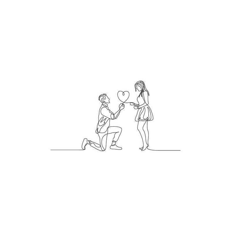 Tampon pour mariage couple