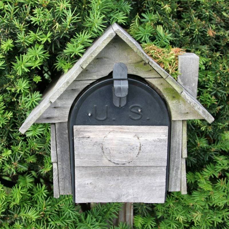 Plaque boîte aux lettres en bois