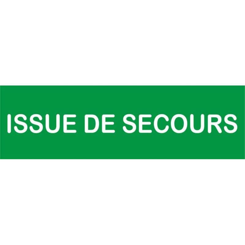 Plaque issue de secours