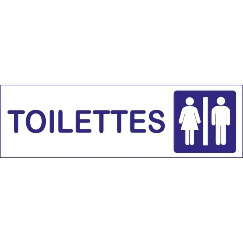Plaque toilettes — vue 1