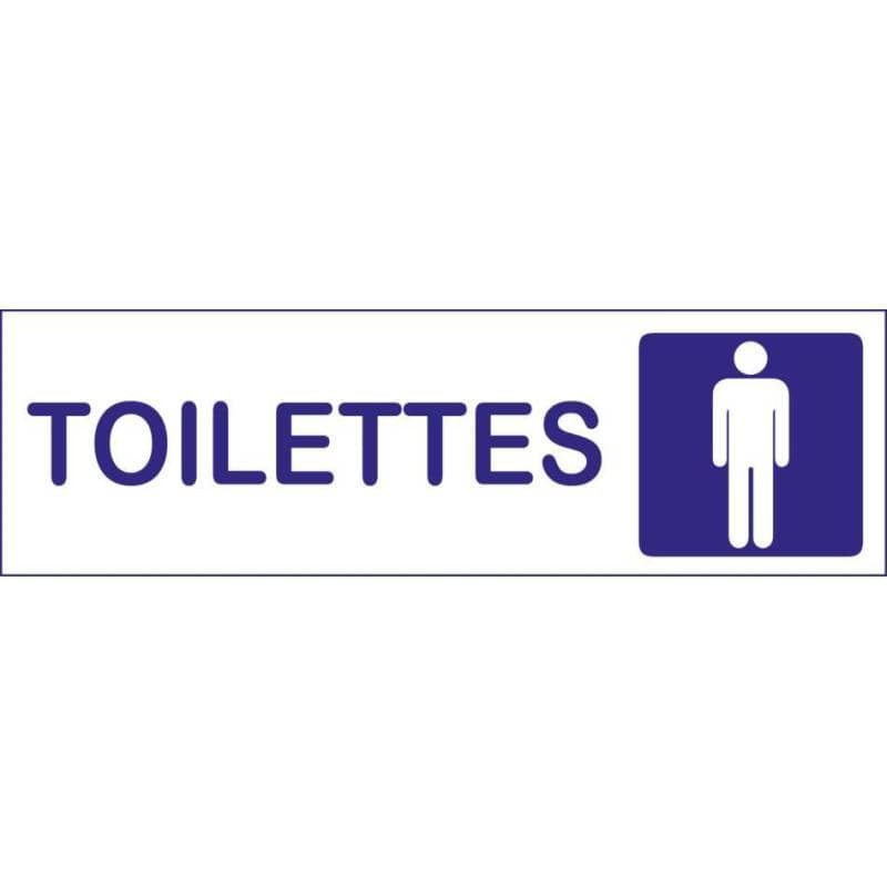 Plaque toilettes Hommes — vue 1