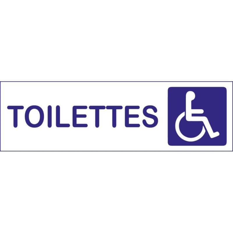 Plaque toilettes Handicapés — vue 1