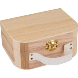 Boîte de rangement en bois brut — vue 2