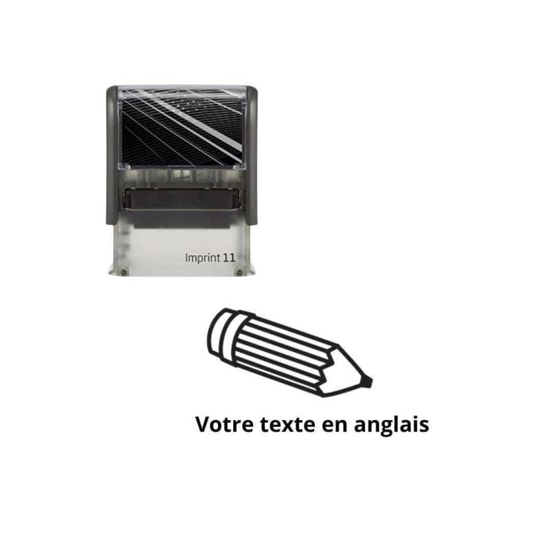 Tampon encreur enseignant à personnaliser en anglais Imprint — vue 1