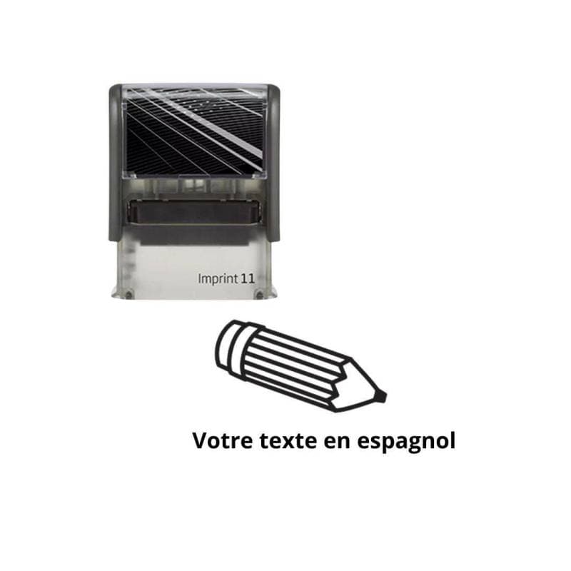 Tampon encreur enseignant à personnaliser en espagnol Imprint