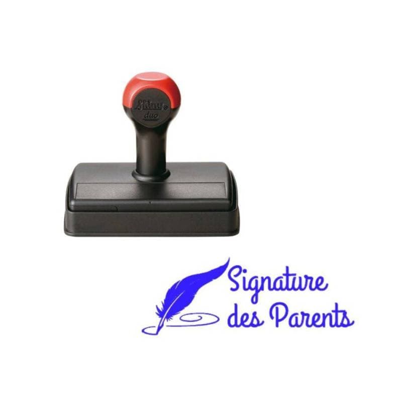 Tampon signature des parents plume Shiny — vue 1