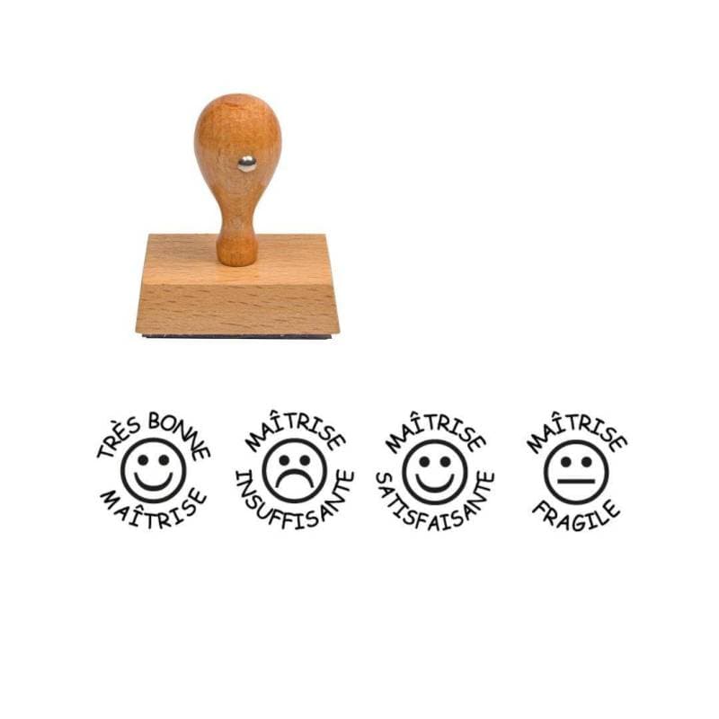 Tampons smiley Les maîtrises x4 — vue 1