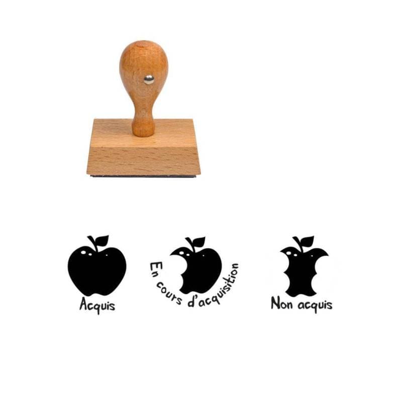 Tampons enseignants Les maîtrises en pomme x3