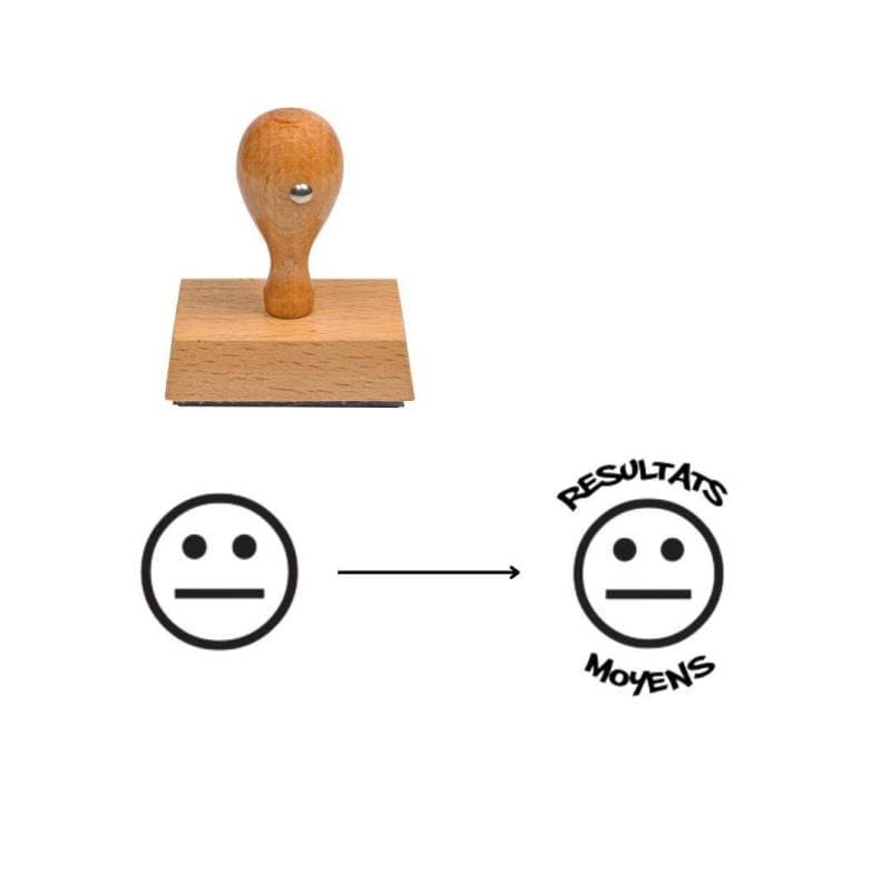 Tampon smiley impassible à personnaliser n°19 — vue 1