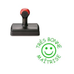 Tampon smiley encreur avec votre texte à personnaliser Shiny — vue 1