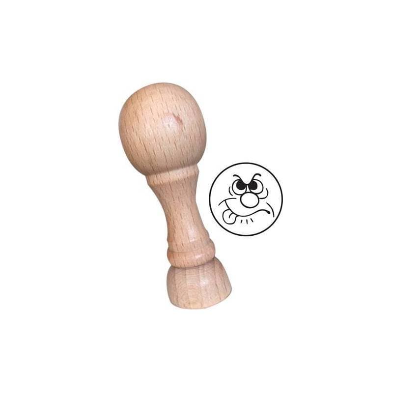 Tampon smiley méchant n°52 — vue 1
