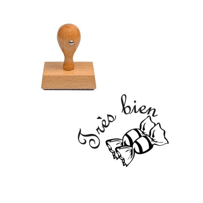 Tampon enseignant bonbon très bien n°34 — vue 1