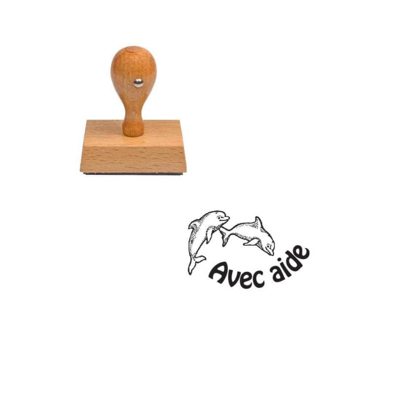 Tampon enseignant avec aide dauphin n°85 — vue 1