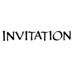 Tampon invitation en majuscule n°2 en bois — vue 1