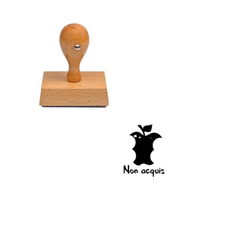 Tampon enseignant non acquis pomme n°120 — vue 1