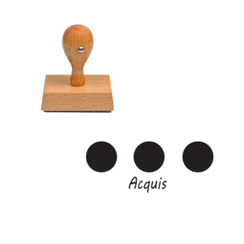 Tampon enseignant acquis rond n°124 — vue 1