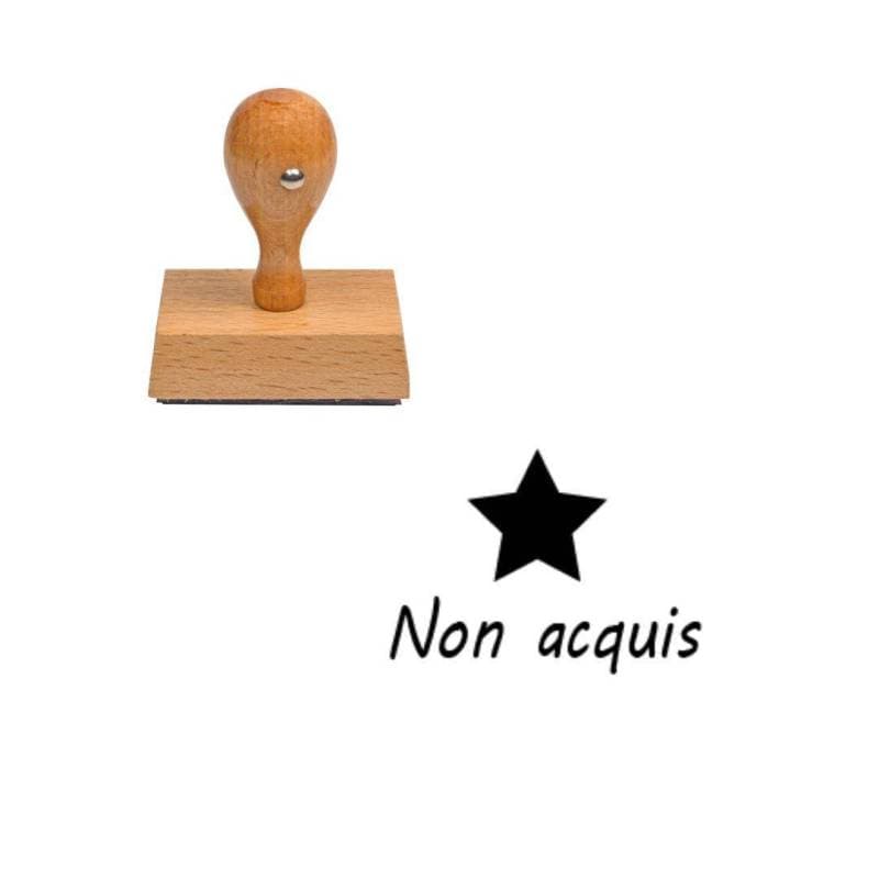 Tampon enseignant non acquis étoile n°125 — vue 1