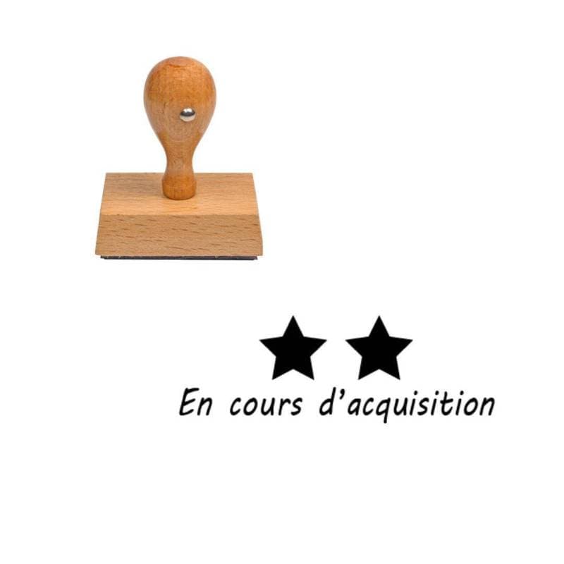Tampon enseignant en cours d'acquisition étoile n°126 — vue 1