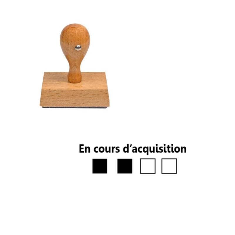 Tampon enseignant en cours d'acquisition cube n°135 — vue 1