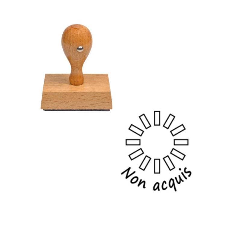 Tampon enseignant non acquis soleil n°139 — vue 1