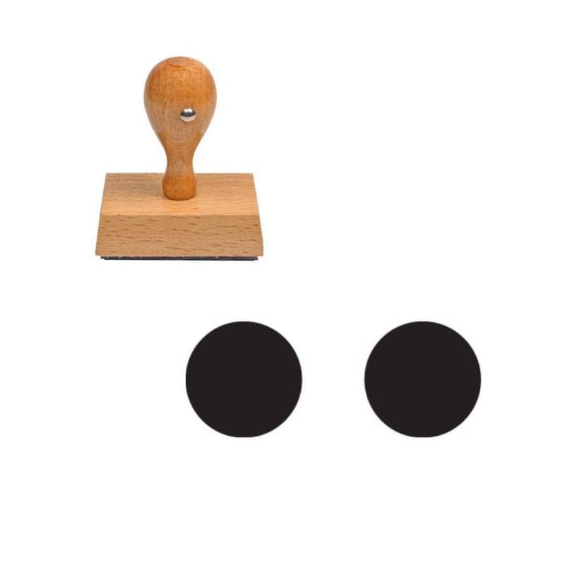 Tampon enseignant deux rond n°144 — vue 1