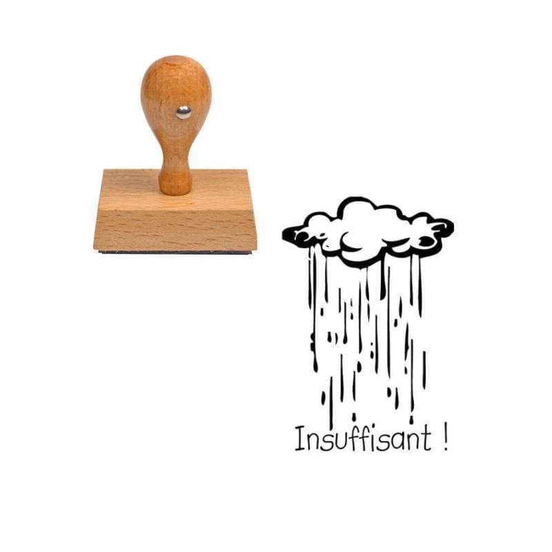 Tampon enseignant insuffisant pluie météo n°155 — vue 1
