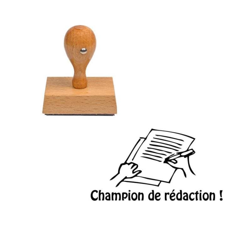 Tampon enseignant champion de rédaction n°167 — vue 1