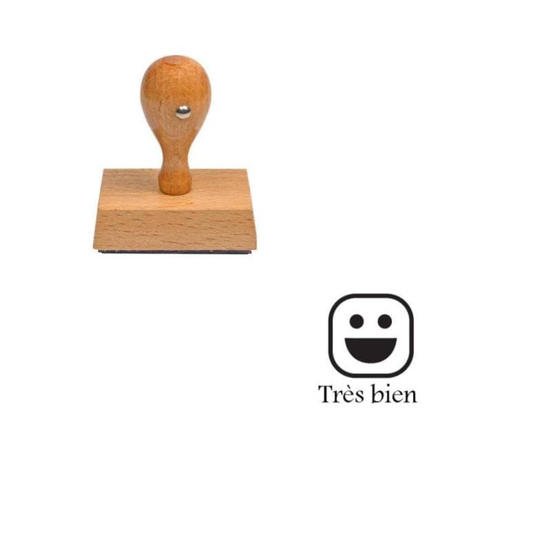 Tampon smiley très bien en émoticône blanc n°160 — vue 1