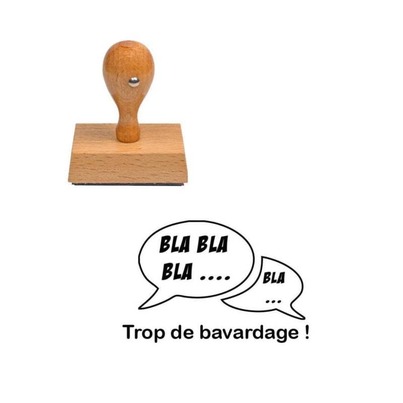 Tampon enseignant trop de bavardage n°180 — vue 1