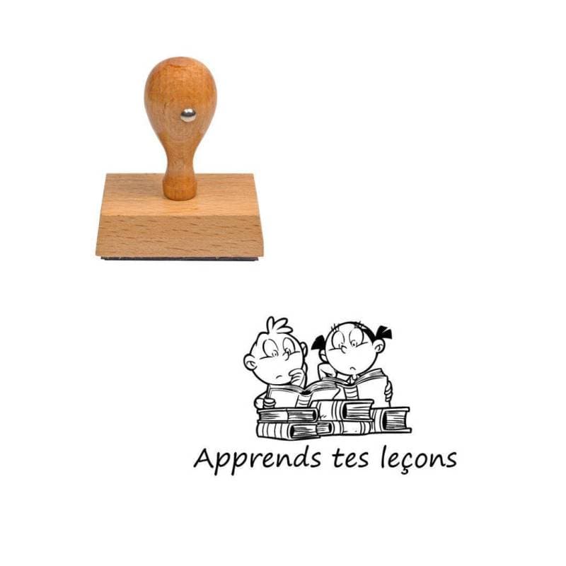 Tampon enseignant apprends tes leçons n°188 — vue 1