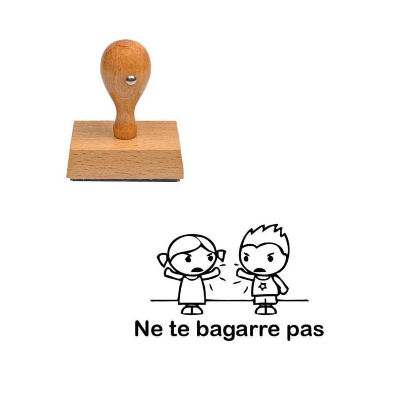 Tampon enseignant ne te bagarre pas n°189 — vue 1