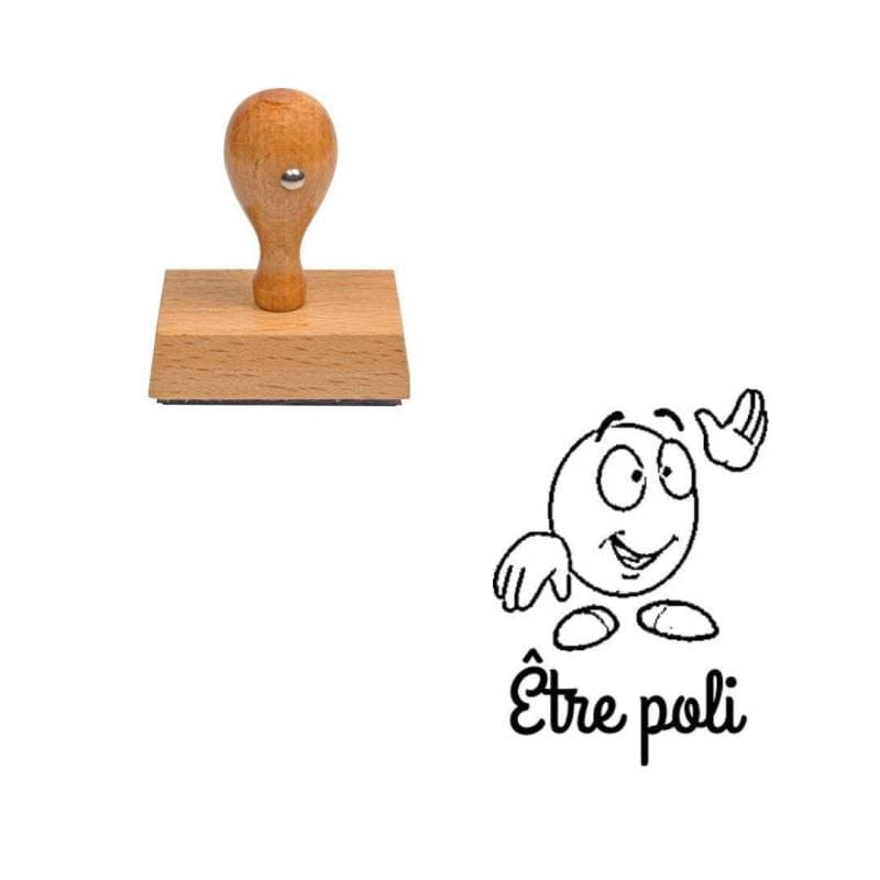 Tampon enseignant être poli n°197 — vue 1